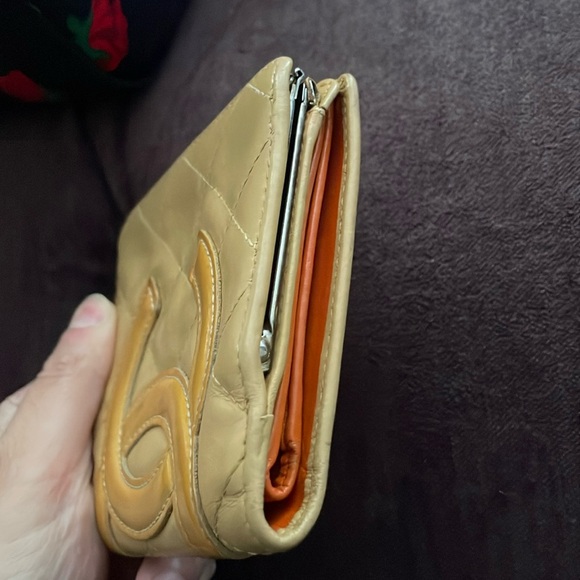 Chanel Cambon Yellow 💛CC Quilt Kisslock Wallet 💛 - Picture 3 of 15